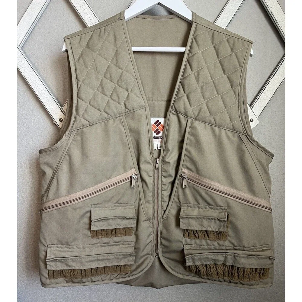 Vintage Columbia Sportswear Men's L Hunting Vest Made in USA